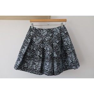 Jonathan Simkhai Women Skirt Size 2 Flare Mini Speckled Pleated Nylon Whimsigoth